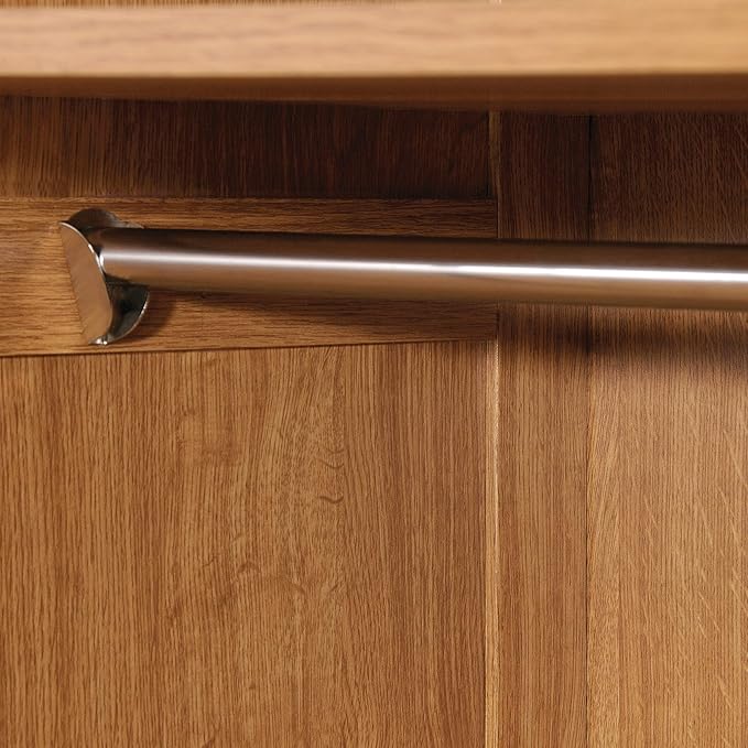 Sauder Storage Cabinet, Highland Oak Finish