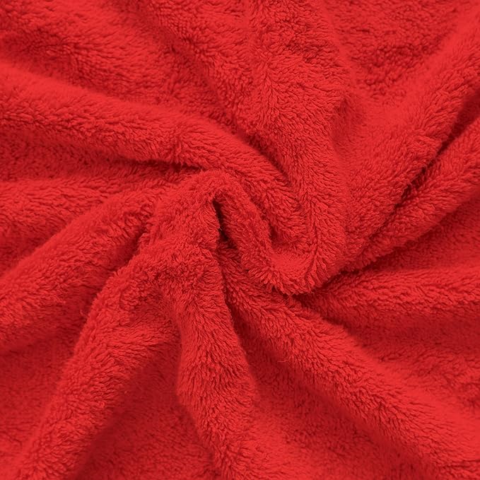Cotton Paradise 100% Cotton 40x80 Oversized Bath Sheet, Extra Large Turkish Bath Towels for Bathroom, Red Bathsheet