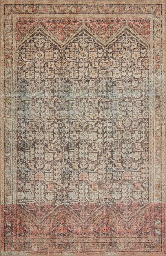 Loloi Loren Collection LQ-17 Charcoal/Multi 2'-3" x 3'-9" Accent Rug