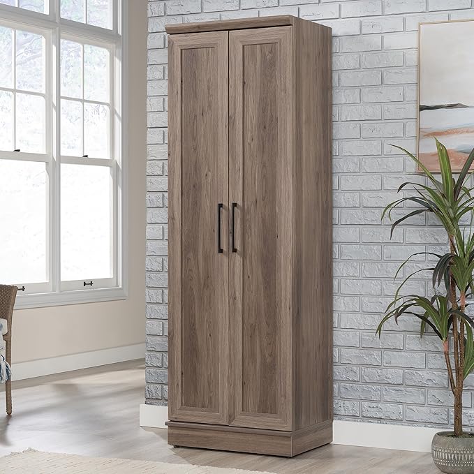 Sauder HomePlus Storage Cabinet/ pantry cabinets, Salt Oak finish