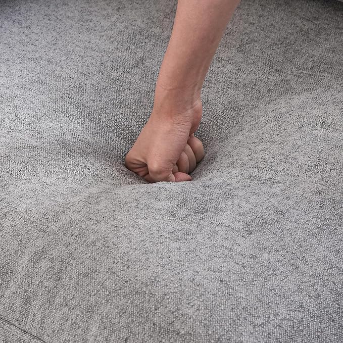 Cloud Couch Modular Sectional Sofa,160" V Shaped Convertible Couches with Corner Sofa for Living Room,5 Seater Minimalist Deep Couches,Sofa Covers Washable&Replaceable(Grey)