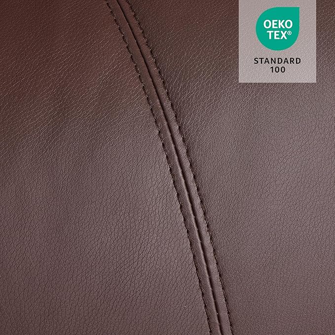 MCombo Electric Power Lift Recliner Chair Sofa with Massage and Heat for Elderly, 3 Positions, 2 Side Pockets, and Cup Holders, USB Ports, Faux Leather 7040 (Light Brown, Medium)