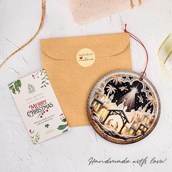 Christmas Ornament 2025 - Christian Christmas Ornaments - Religious Christmas Ornaments - Christmas Ornaments - Christian Christmas Decor - Christmass Decoration