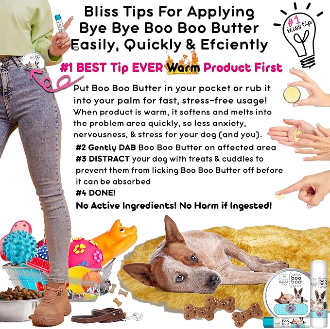 The Blissful Dog 2 oz TIN AUSTRAILIAN Cattle Dog Booboo Butter