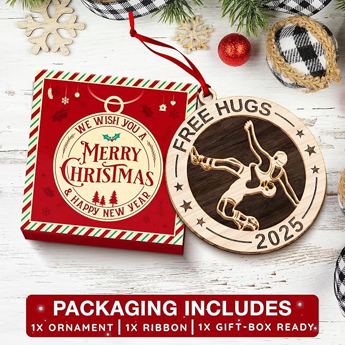 Wrestling Ornaments for Christmas Tree - Unique Wrestling Gifts for Teen Boys, Perfect Girls Wrestling Decor, Ideal Gifts for Wrestlers and Coaches, Men's Favorite Christmas Ornament