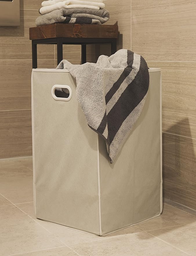 Simple Houseware Foldable Closet Laundry Hamper Basket, Grey