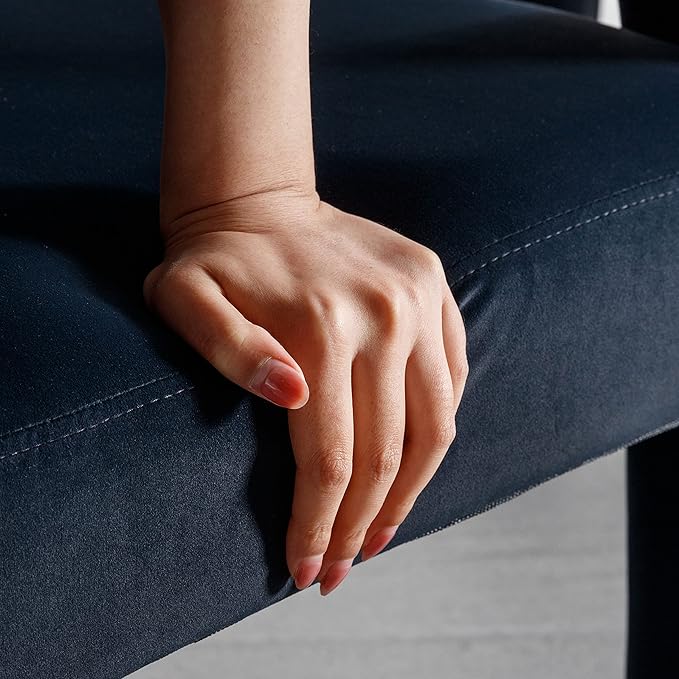 Black Modern Barrel Dining Chairs Set of 2, Velvet Upholstered Accent Side Chair with Arms Comfy Makeup Vanity Chairs, Dining Living Room Kitchen Chairs