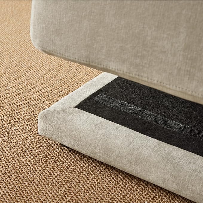 CHITA 116" Sectional Couches for Living Room, Modular Sectional Sofa with Chaise, Comfortable 8-Layer Cushion Structure Design, 4 Seat L Shaped Couch, Chenille in Taupe