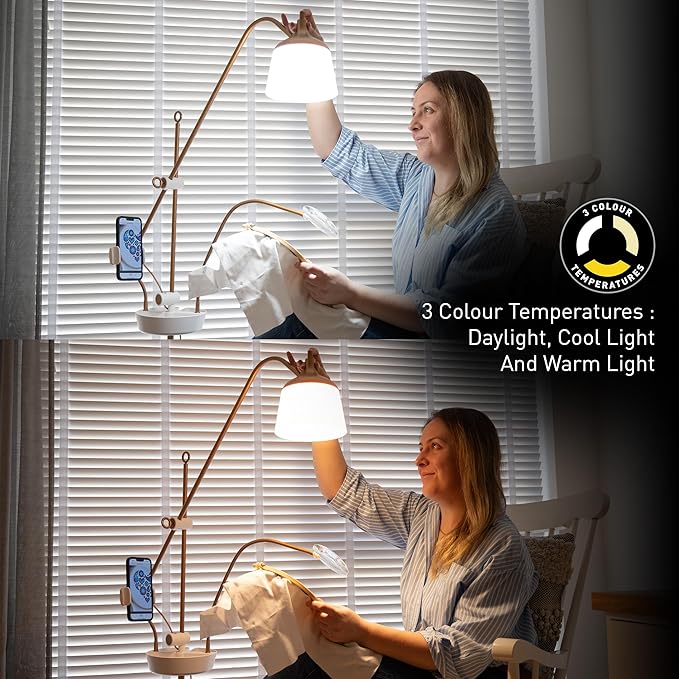 Daylight Company Anita Floor Lamp Stitch with Precision, Craft in Comfort, and Ease Strain on Your Eyes.