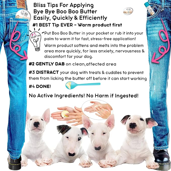 The Blissful Dog 4 oz Tin Bull Terrier Booboo Butter