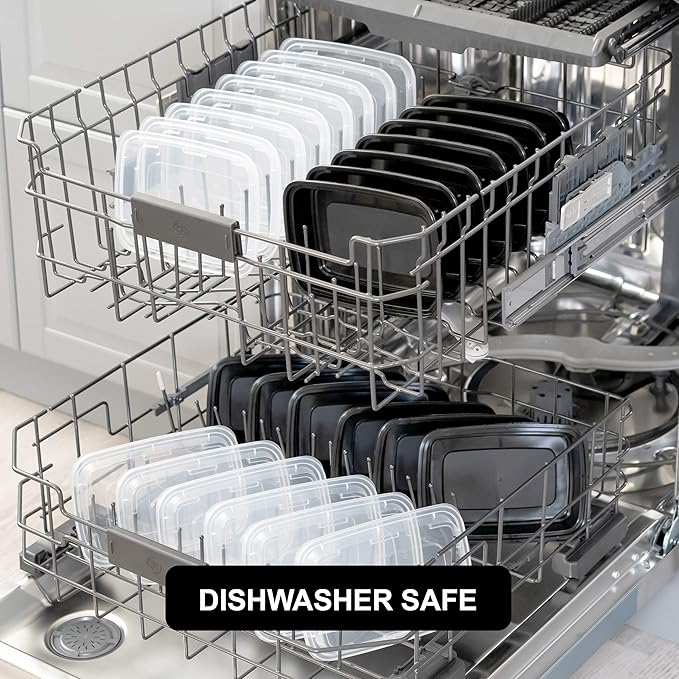 Freshware Meal Prep Containers 1 Compartment Food Storage Containers with Lids, Bento Box, BPA Free, Stackable, (16 oz), 150 count (Pack of 1)