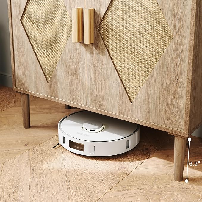 GarveeHome Buffet Cabinet with Storage, Storage Cabinet with 2 Rattan Decorated, Sideboard Cabinets, Accent Cabinets for Living Room, Dining Room, Entryway, Natural