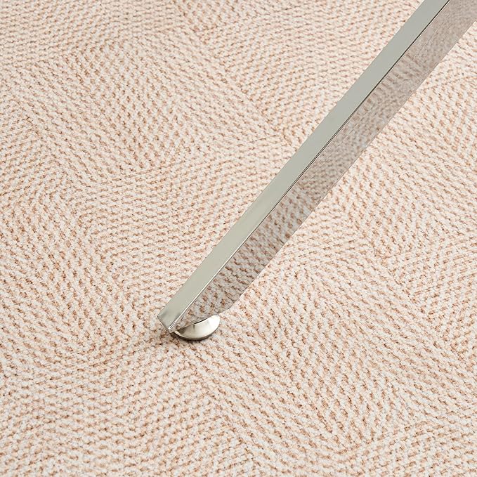 36" Square Glass Dining Table Modern Kitchen Glass Top Table for 4 with Silver Chrome Metal Legs, Clear Dining Table Kitchen Table for Home Office Dining Room