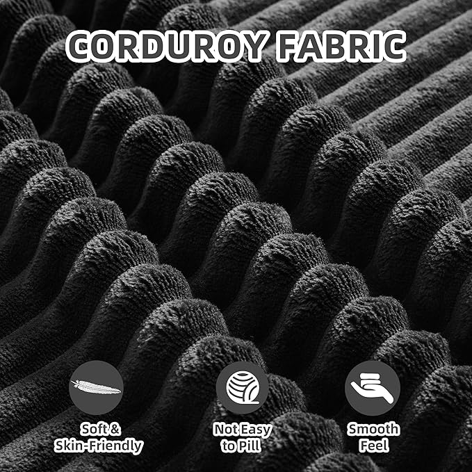 108” Modular Sectional Sofa, Cloud Sectional Couch with Deep Seat, Modern Modular L-Shape Sofa Couch with Chaise,Upholstered Boneless Couches for Living Room Bedroom (Black, Left Facing Chaise)