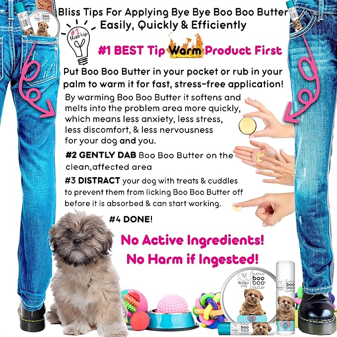 The Blissful Dog Lhasa Apso Boo Boo Butter, 8-Ounce
