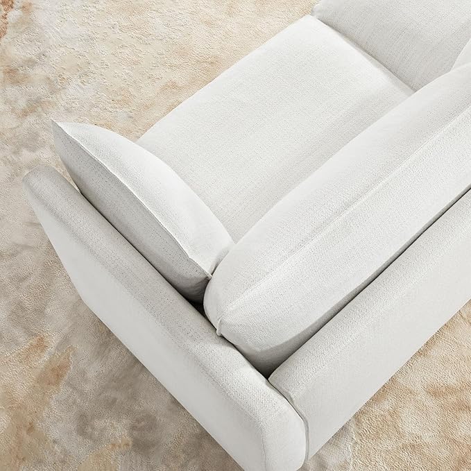 CHITA Luxury Oversized Sectional Modular Sofa, Premium Down Filled Cloud Couch, FSC Certified Comfty Deep Seat Sectional for Living Room, 3 Seat, 114‘’ Width, Cream