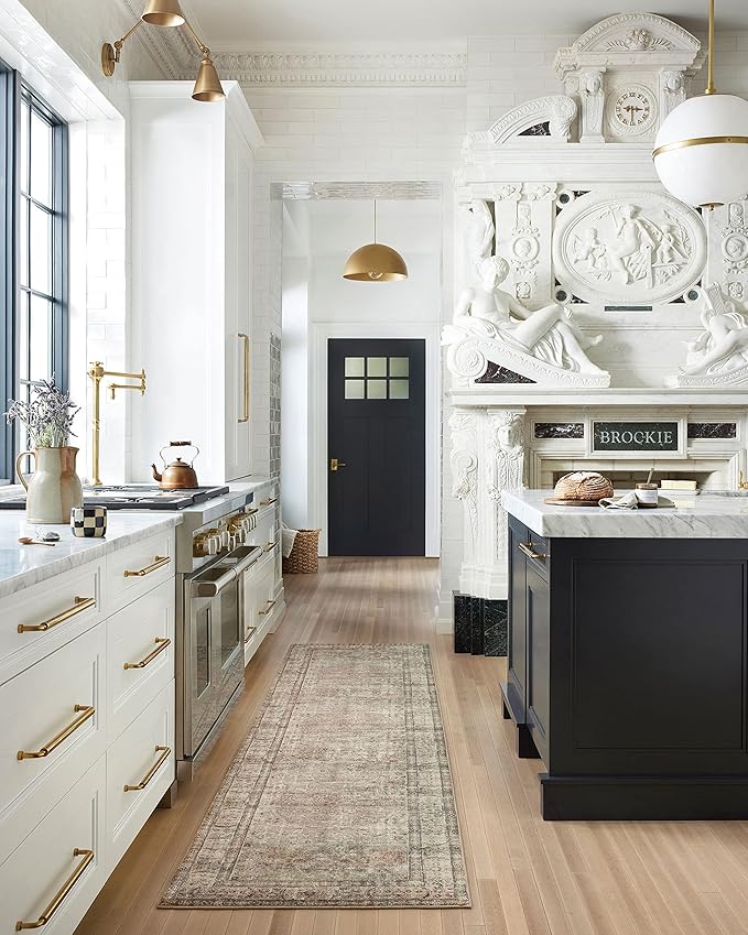 Loloi Margot Collection MAT-01 Antique/Sage 7'-6" x 9'-6" Area Rug feat. CloudPile, No-Shed Easy Clean Large Patterned Area Rug for Living Room, Bedroom, Dining Area