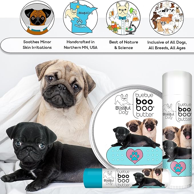 The Blissful Dog Pug Boo Boo Butter, 16 oz.
