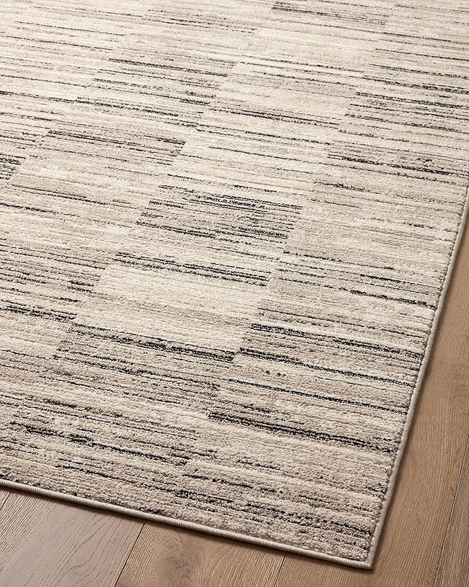 Loloi Darby Collection DAR-01 Charcoal/Sand 7'-10" x 10' Area Rug