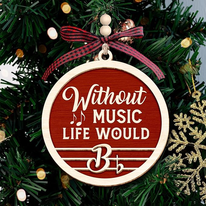 Music Gifts - Musical Ornaments for Christmas Tree, Music Themed Christmas Ornaments, Unique Ornament for Musicians, Musician Gifts