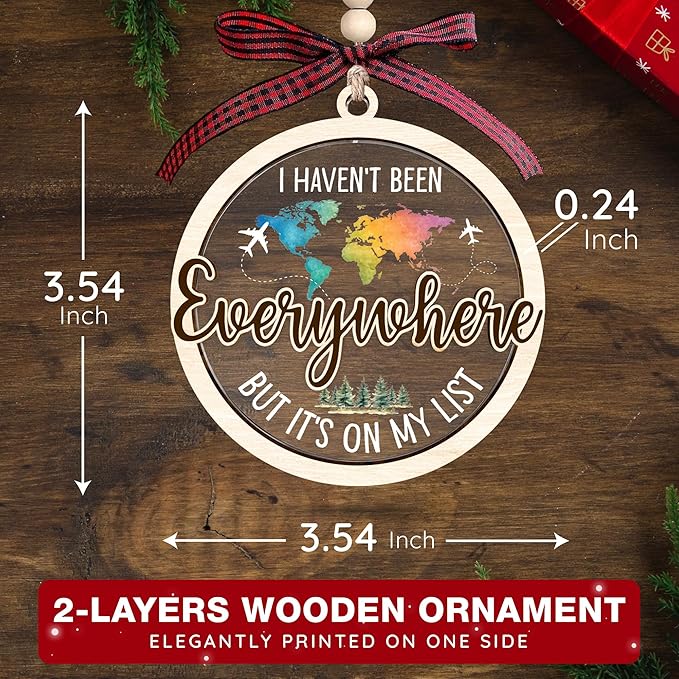 Travel Ornaments for Christmas Tree - Unique European Christmas Ornaments, Ideal Gifts for The Avid Traveler, Ideal Gifts for Travel-Enthusiasts, and Brilliant Travel Christmas Tree Decorations