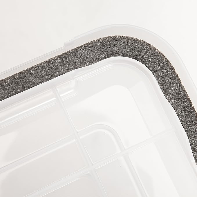 IRIS USA 19 Quart WeatherPro Storage Box, Clear