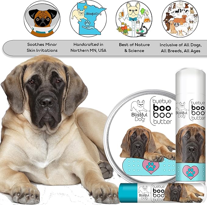 The Blissful Dog 8 oz TIN Mastiff Booboo Butter