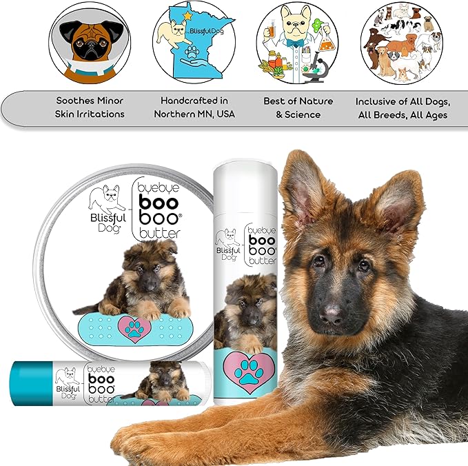 The Blissful Dog 8 oz TIN German Shepherd Booboo Butter
