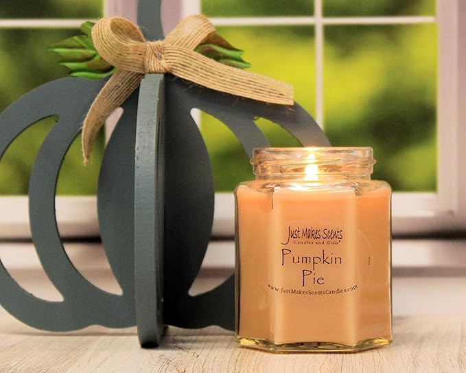 Pumpkin Pie Scented Blended Soy Candle by Just Makes Scents (8 oz)