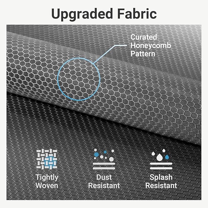 VIPEK V7C Garment Racks with Cover Portable Closets for Hanging Clothes, Heavy Duty Clothes Rack with Shelves Metal Closet Wardrobe, Max 670lbs, Black Rack with Grey Upgraded Polyester Cover