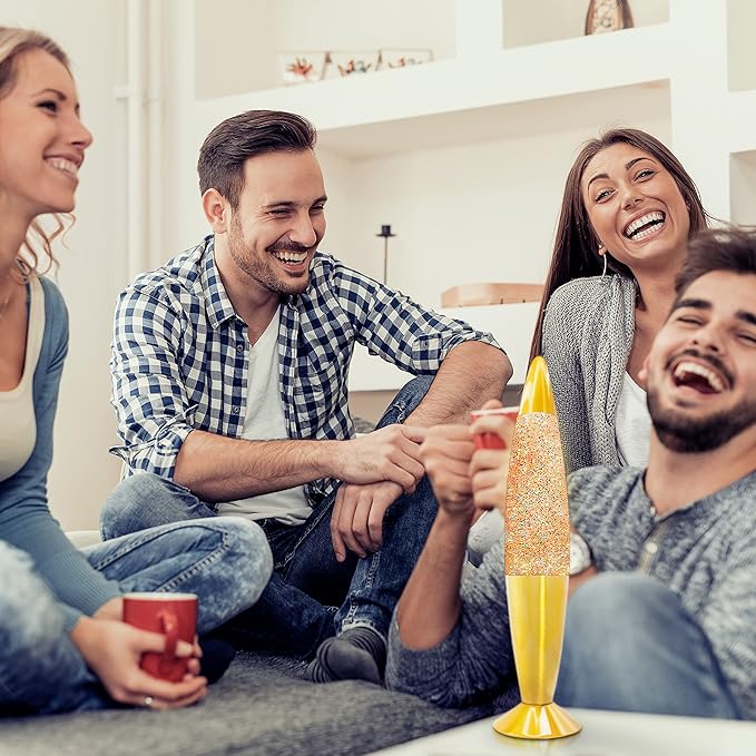 Jambo 16-Inch Rainbow Glitter Lamp I Beautiful Liquid Lamp I Entertaining for Adults and Kids I Perfect Holiday Gift