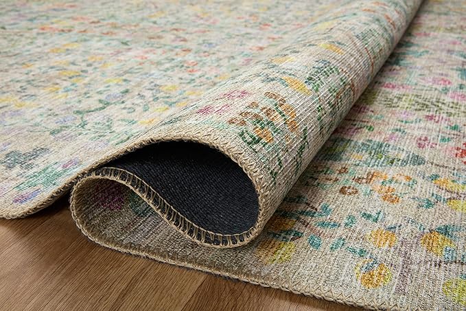 Loloi Rifle Paper Co. Maison Collection MAO-07 Khaki 2'-0" x 5'-0", .19" Pile Height, Accent Rug