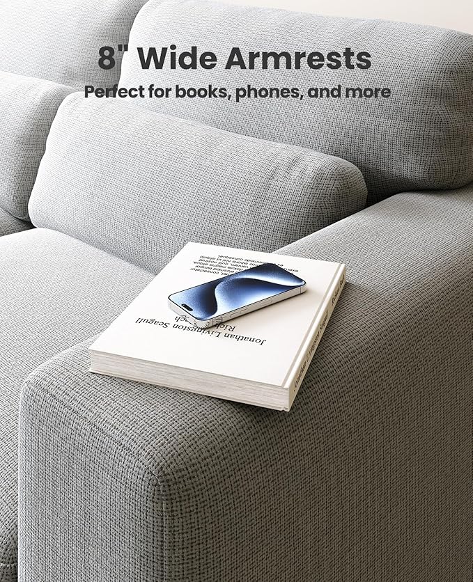 Amada 40" Oversized Accent Sofa Chair, Modern Armchair with Deep Seat, Comfy Upholstered Large Reading Chair with Removable Washable Covers for Living Room & Bedroom Office