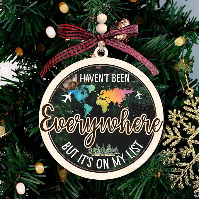 Travel Ornaments for Christmas Tree - Unique European Christmas Ornaments, Ideal Gifts for The Avid Traveler, Ideal Gifts for Travel-Enthusiasts, and Brilliant Travel Christmas Tree Decorations