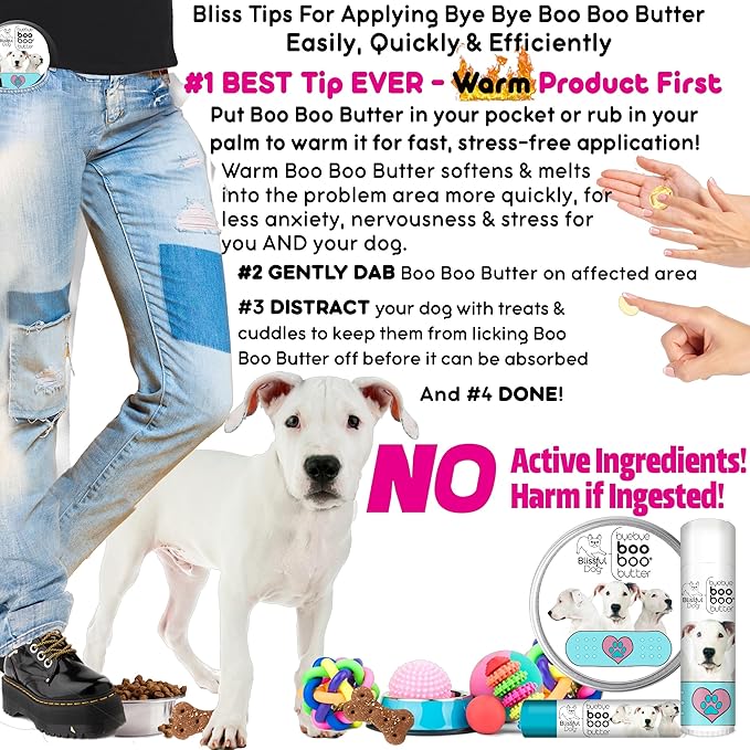 The Blissful Dog Dogo Argentino Boo Boo Butter, 4-Ounce