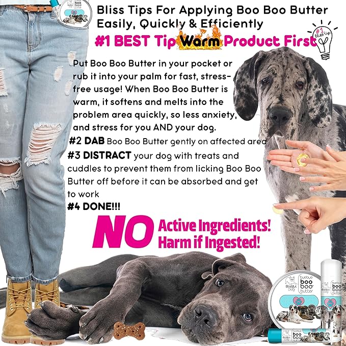 The Blissful Dog 2 oz TIN Great Dane Booboo Butter