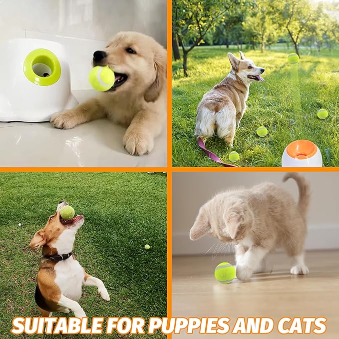 X-Small Dog Tennis Balls Dog Toys Ball 1.72" Pack of 12, Fit Ball Launchers