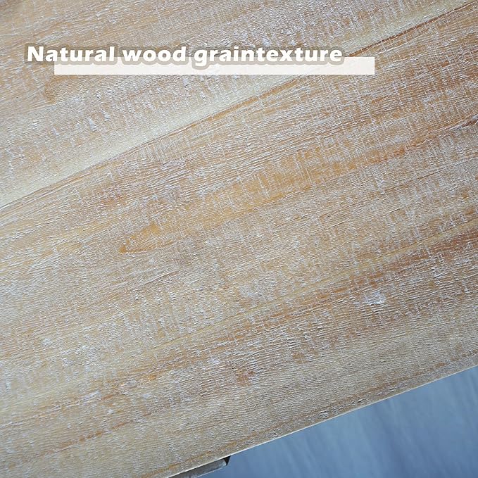 47" Farmhouse Wood Console Table with 3 Drawers, Rustic Wooden Sofa Table Behind Couch with Storage, Mid Century Modern Entryway Table for Living Room, Hallway, Entrance