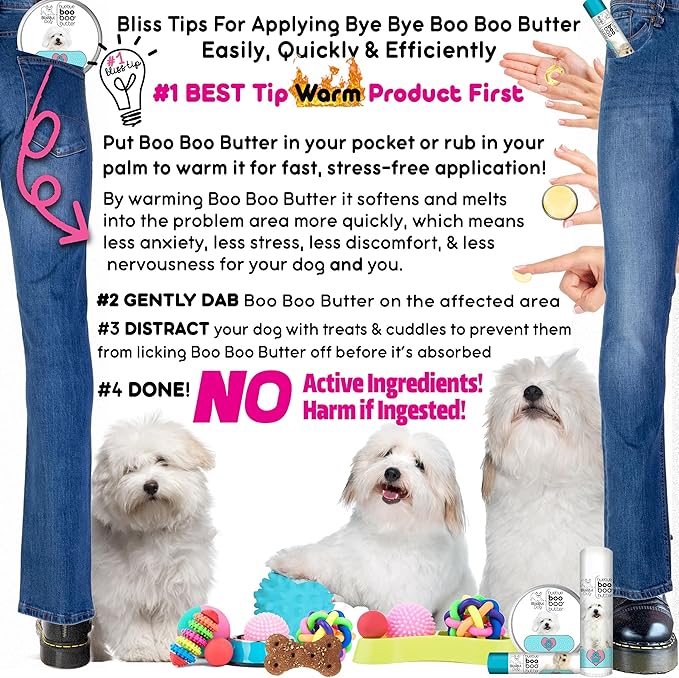 The Blissful Dog Coton De Tulear Boo Boo Butter, 16 oz.