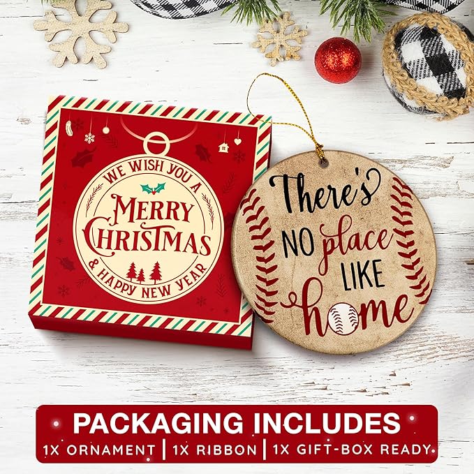 Baseball Ornaments for Christmas Tree - Ideal Sports Ornaments for Boys, Christmas Baseball Decor, Mini Baseball Ornament for The Festive Season 2025, Perfect Sport Gifts for Player