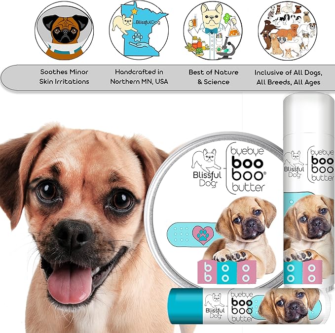 The Blissful Dog Puggle Boo Boo Butter, 8-Ounce