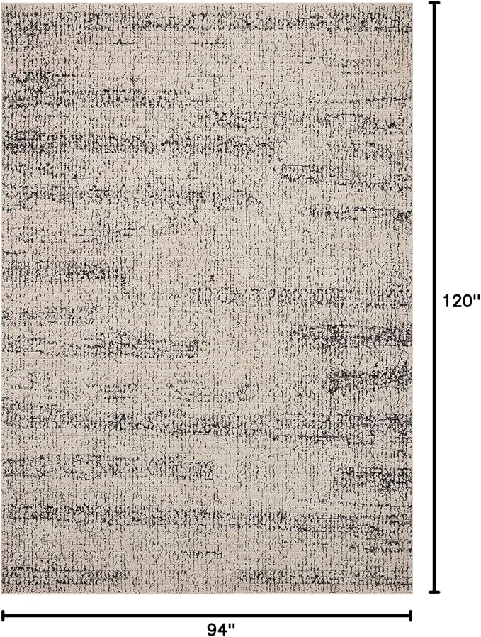 Loloi Darby Collection DAR-02 Oatmeal/Charcoal 7'-10" x 10' Area Rug