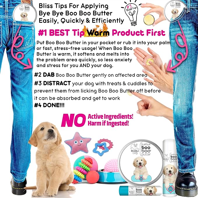 The Blissful Dog 8 oz TIN Golden Retriever Booboo Butter