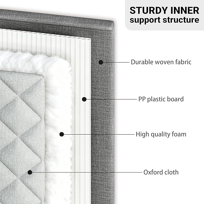 Wine Glass Storage Box with Dividers, Quilted Hard Shell Organizer for Stemware and Glassware Sets, Ideal for Storage and Moving Supplies, 1-Pack, Grey