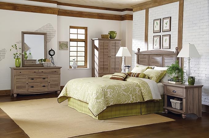 Sauder Harbor View Storage Cabinet/ Pantry Cabinet, Salt Oak finish