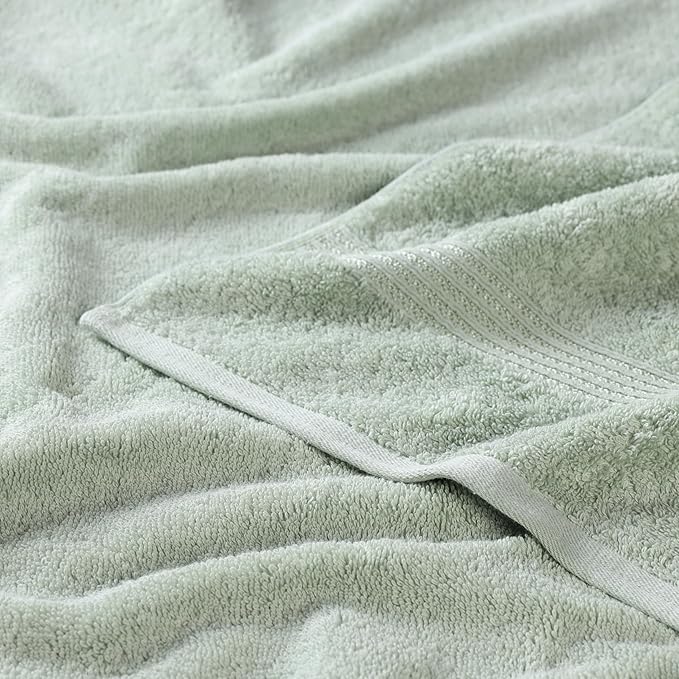 Superior Heritage Egyptian Cotton Face Towel Set, Small Towels for Kitchen, Home Bathroom, Guest Bath, Luxury Essentials, Plush, Absorbent Basics, Washcloths, Spa, Hotel, Resort, Set of 10, Sage