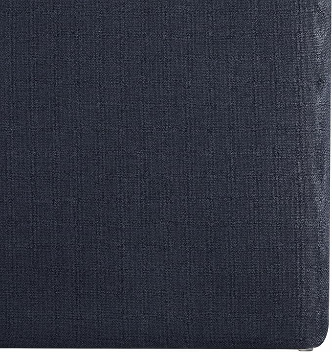 CHITA Dining Chairs with Casters Set of 4, FSC Certified Upholstered Armless Modern Rolling Dining Chairs with Rollers for Bedroom Reading Room Living Room, Insignia Blue