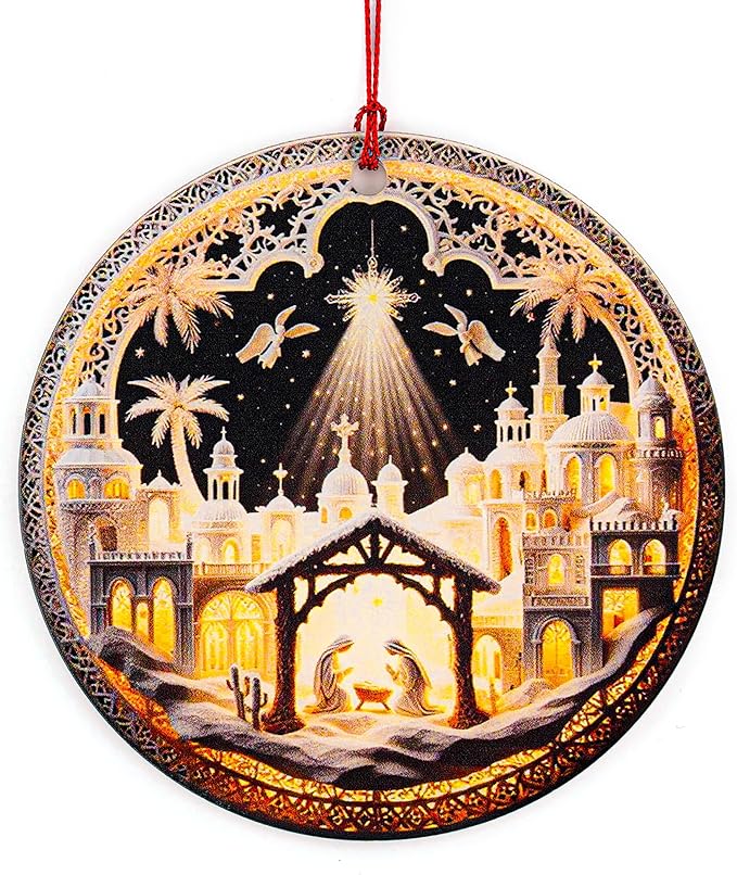 Christmas Ornament 2025 - Christian Christmas Ornaments - Religious Christmas Ornaments - Christmas Ornaments - Christian Christmas Decor - Christmass Decoration