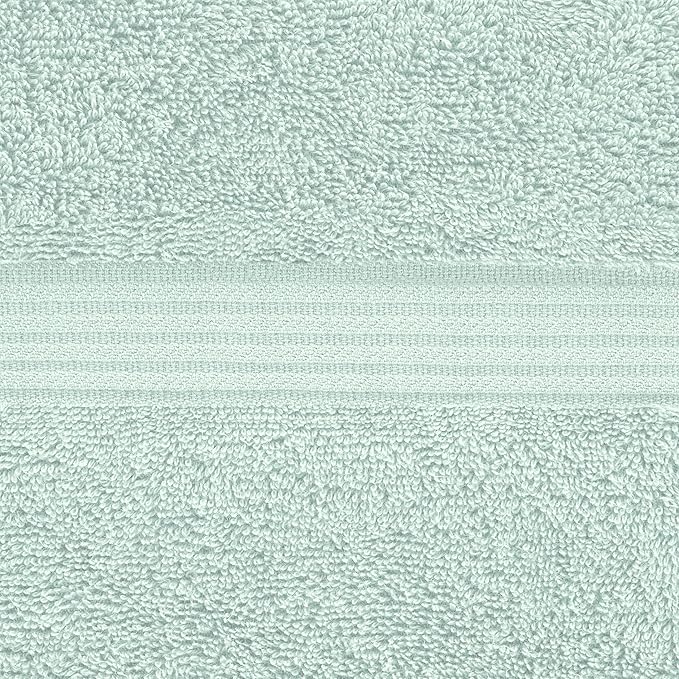 American Veteran Towel, 100% Cotton Turkish Washcloths for Bathroom Essentials 4 Pack, Soft Absorbent Wash Cloths Quick Drying Small Towels Washrags, Mint Green