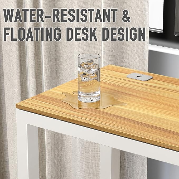 SHW 55 x 60 Inches Commercial-Grade L-Shape Corner Office Computer Desk, Oak